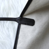 ゴヤール サンルイGM PVC トートバッグ ブラック / ブラウン ポーチ・バッグクリップ付き - NEWSED