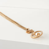 シャネル ココマーク リボン ペンギン ラインストーン ネックレス GP 06/A - NEWSED