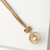 シャネル ココマーク リボン ペンギン ラインストーン ネックレス GP 06/A - NEWSED