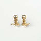 シャネル バラ ココマーク イヤリング GPゴールド / ホワイト - NEWSED