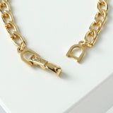 クリスチャン ディオール ヴィンテージ ロゴ スクエア チェーン ブレスレット GP - NEWSED