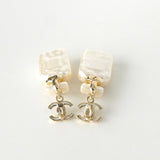 シャネル ココマーク スター 香水ボトル ラインストーン パール ピアス GPゴールド - NEWSED