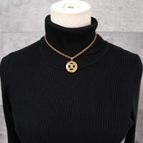 シャネル ココマーク サークル チェーンネックレス GP ゴールド - NEWSED