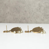 シャネル ココマーク カラーストーン フェイクパール ピアス GPゴールド - NEWSED