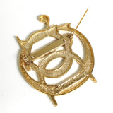 クリスチャン ディオール ロゴ ブローチ GPゴールド - NEWSED