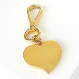 プラダ ハート チャーム キーホルダー GP ゴールド / ブラック - NEWSED