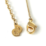 クリスチャン ディオール パール ラインストーン ネックレス GPゴールド - NEWSED