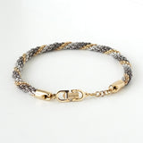 クリスチャン ディオール ツイスト ブレスレット シルバー GPゴールド - NEWSED