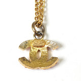 シャネル ココマーク チェーン ラインストーン ブレスレット GP ゴールド / ピンク - NEWSED