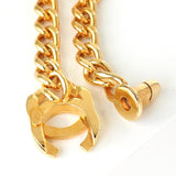 シャネル ココマーク ターンロック チェーンブレスレット GP ゴールド - NEWSED