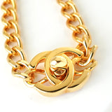 シャネル ココマーク ターンロック チェーンブレスレット GP ゴールド - NEWSED