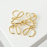 ロエベ アナグラム GP ゴールド ブローチ 箱付き - NEWSED