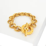 セリーヌ ヴィンテージ トリオンフ ロープモチーフ チェーン トグル ブレスレット GP ゴールド - NEWSED