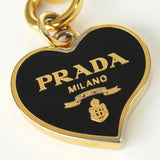 プラダ ハート チャーム キーホルダー GP ゴールド / ブラック - NEWSED