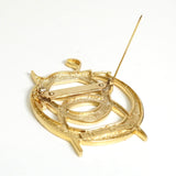 クリスチャン ディオール ロゴ ブローチ GPゴールド - NEWSED