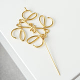 ロエベ アナグラム GP ゴールド ブローチ 箱付き - NEWSED