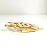 クリスチャン ディオール ロゴ ブローチ GPゴールド - NEWSED