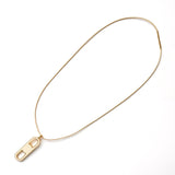 エルメス マイヨン チョーカー ネックレス GPゴールド/アイボリー - NEWSED