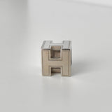 エルメス カージュドアッシュ Hキューブ ネックレス シルバー - NEWSED