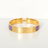 エルメス クリックH GM バングル ゴールド/パープル - NEWSED