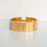 エルメス クリッククラックH GM バングル ゴールド/ピンク - NEWSED