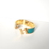 エルメス クリッククラックH PM バングル ゴールド/ブルー - NEWSED