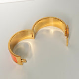 エルメス クリッククラックH PM バングル ゴールド/オレンジ - NEWSED