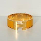 エルメス クリッククラックH PM バングル ゴールド/イエロー 箱付き - NEWSED