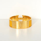 エルメス クリッククラックH PM バングル ゴールド/イエロー 箱付き - NEWSED