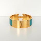 エルメス クリッククラックH PM バングル ゴールド/ブルー - NEWSED