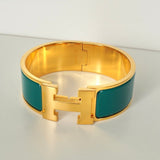 エルメス クリッククラックH PM バングル ゴールド/ブルー 箱付き - NEWSED