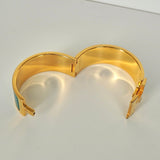 エルメス クリッククラックH PM バングル ゴールド/ブルー 箱付き - NEWSED