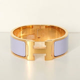 エルメス クリッククラックH PM バングル ゴールド/パープル 箱付き - NEWSED