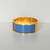 エルメス クリッククラックH PM バングル ゴールド/ブルー - NEWSED