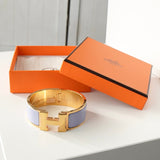 エルメス クリッククラックH PM バングル ゴールド/パープル 箱付き - NEWSED