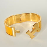 エルメス クリッククラックH PM バングル ゴールド/イエロー 箱付き - NEWSED