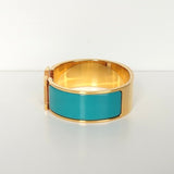 エルメス クリッククラックH PM バングル ゴールド/ブルー - NEWSED