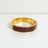 エルメス クリッククラックH PM バングル GP ゴールド / ブラウン - NEWSED