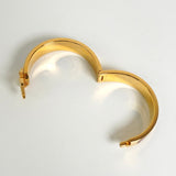 エルメス クリッククラックH PM バングル GP ゴールド / ブラウン - NEWSED