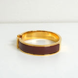 エルメス クリッククラックH PM バングル GP ゴールド / ブラウン - NEWSED