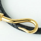 エルメス レザー ジャンボ チョーカー ブレスレット ブラック