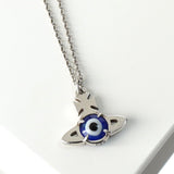 ヴィヴィアンウエストウッド HECUBA PENDANT シルバー ネックレス 保存袋 箱付き - NEWSED