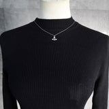 ヴィヴィアンウエストウッド HECUBA PENDANT シルバー ネックレス 保存袋 箱付き - NEWSED