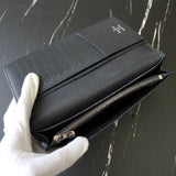 ルイヴィトン モノグラム・エクリプス ポルトフォイユ・ブラザ ICチップ内蔵 二つ折り財布 長財布 ブラック - NEWSED