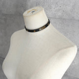 ディオール J'ADIOR ジャディオール レザー ブレスレット チョーカー ブラック - NEWSED