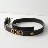 ディオール J'ADIOR ジャディオール レザー ブレスレット チョーカー ブラック - NEWSED