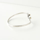 ティファニー フック&アイ ハート K18 × SV925 バングル ブレスレット シルバー / ゴールド - NEWSED