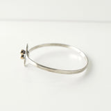 ティファニー フック&アイ ハート K18 × SV925 バングル ブレスレット シルバー / ゴールド - NEWSED