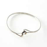 ティファニー フック&アイ ハート K18 × SV925 バングル ブレスレット シルバー / ゴールド - NEWSED
