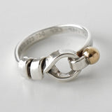 ティファニー フック&アイ K18 × SV925 指輪 リング ゴールド 750 18金 シルバー 10.5号 - NEWSED